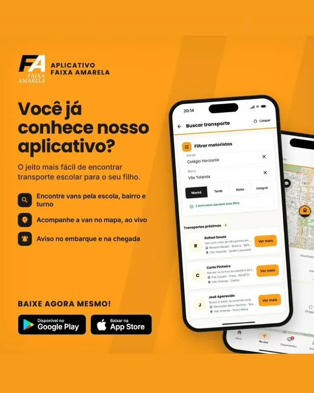 Todas as informações sobre transporte escolar para você. Compartilhe com os pais e responsáveis!